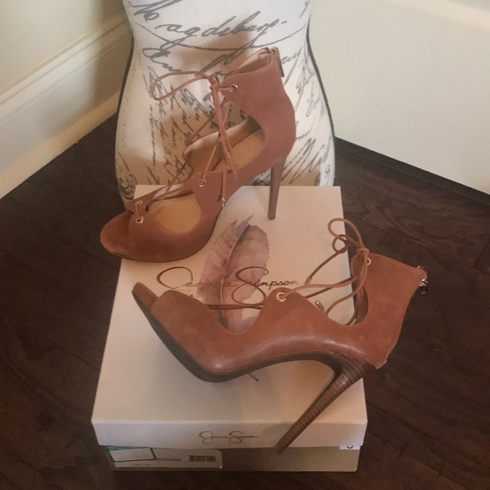 Jessica Simpson strappy pumps